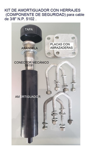 Amortiguador  Cable De Vida Tipo Dbisala 6100216(componente)