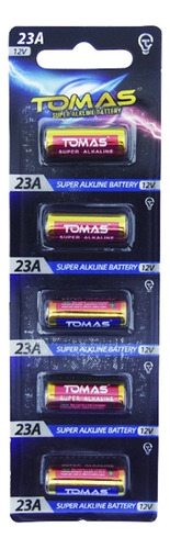 Pack 5 Pilas Tomas 23a 12v Alkaline / Tecnocenter