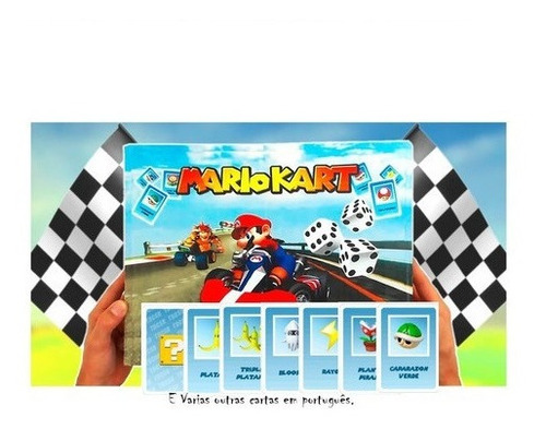 Jogo Board Game Mario Kart Para Imprimir E Jogar