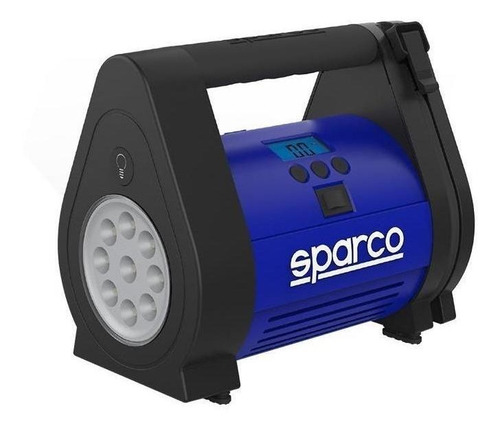 Compresor Aire Sparco Con Medidor De Presión Y Linterna Led