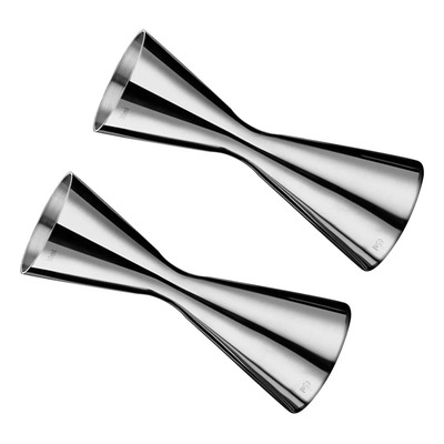 2x Medidor Acero Inoxidable Coctel Bar Fiesta Mx