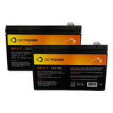  Kit 2 Bateria Getpower 7ah 12v Alarme Nobreak Energia Solar