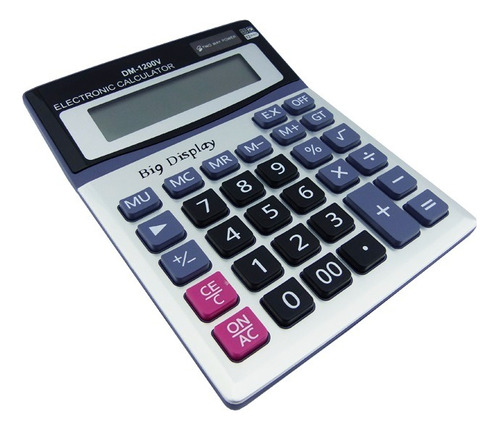 Calculadora Dm-1200v Solar De 12 Digitos Con Numeros Grandes