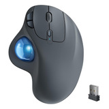 Mouse Trackball Inalámbrico, Mouse Ergonómico Recargable, E.