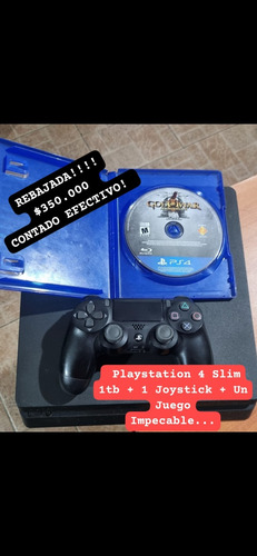Playstation 4 Slim1tb + 1 Joystick + Unjuegoimpecable...