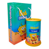 10 Sacolinhas E 10 Porta Lápis Lembrancinha Bob Esponja 