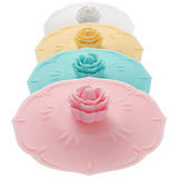 Cubiertas De Silicona Para Tazas Keweilian Rose, Set De 4