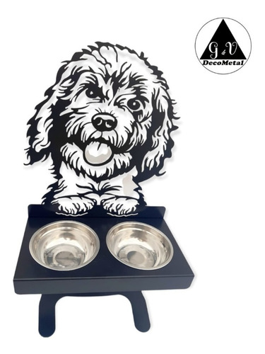 Comedero P/perro Acero Inox Regulable Hasta 25 Cm