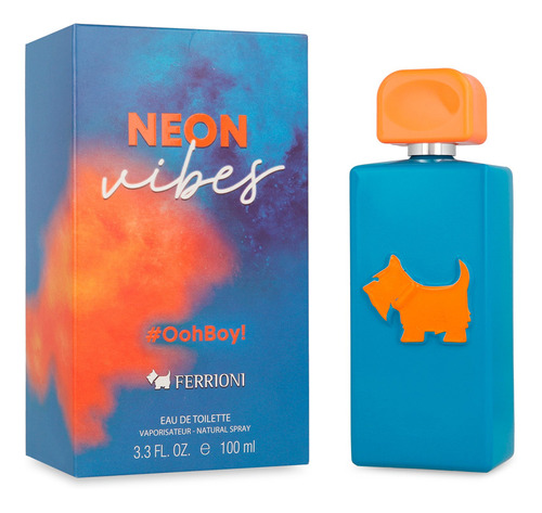 Perfume Ferrioni Neon Vibes #oohboy! Para Hombre Edt 100ml.