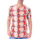 Hombres 70s Ropa Hippie Groovy 3d Manga Corta Playera