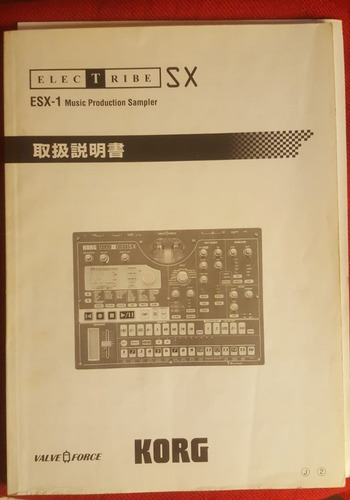 Korg Electribe Sx Manual Original En Japones