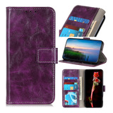 Funda De Piel Para Motorola Moto Edge S/g100, Color Morado