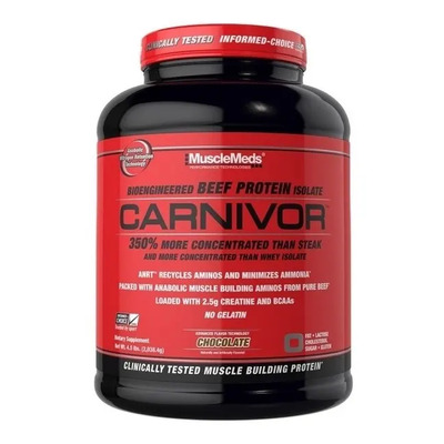 Proteina Musclemeds Carnivor 4 Lbs 56 Porciones Sabore Chocolate | MercadoLibre