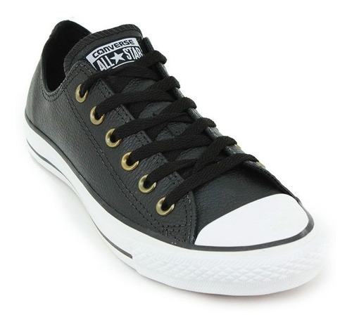 Zapatilla Converse Cuero Negro/blanco Hombre Deporfan 