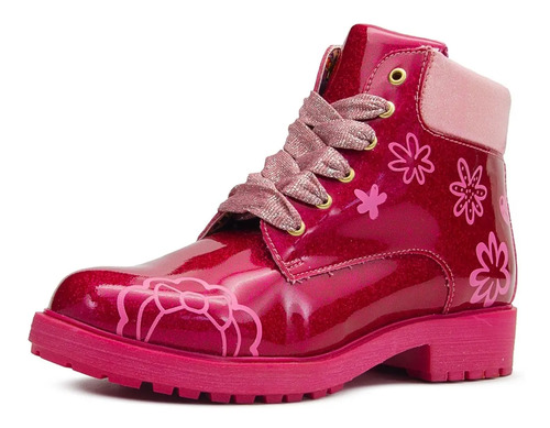 Bota Niña Moda Distroller Chamoy Charol Fiusha 18-23