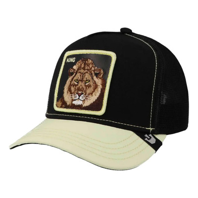 Gorra Trucker Goorin Bros King Lion Malla Red Ajustable Color Negro/amarillo (everything The Light Touches) Liso