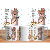 Taza Personalizada De Plastico Animales Rupestres