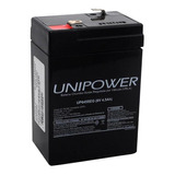 Bateria Selada Para Sistemas De Segurança 6v/4,5 Ah Unipower