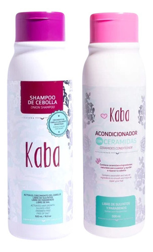 Kit Kaba 1 Shampoo De Cebolla 1 Acondicionador Con Ceramidas