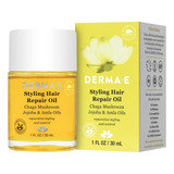 Derma-e Reparación De Cabello Aceite Nutritiva Para El Cabel