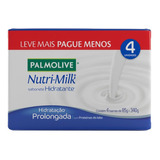 Sabonete Em Barra Nutri-milk Hidratação 4 Unidades 85g Palmolive