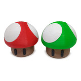 Mario Bros Hongo Cajitas Caramelera Souvenir Multiuso 3d X1u