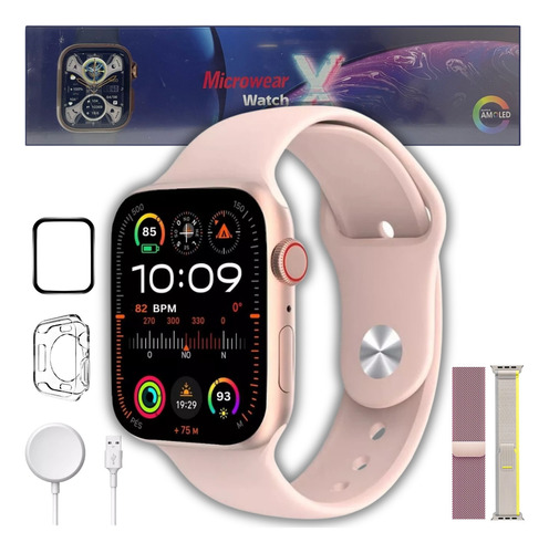 Smartwatch Watch X Série 10 Feminino Masculino Amoled Nfc   