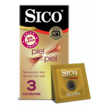 Sico Condones Preservativo Piel Con Piel 3 Piezas