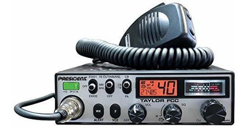 Radio President Electronics Taylor Fcc 12/24v Cb -negro