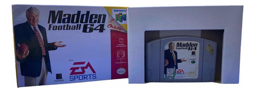 Fita Madden Football 64 N64 Original Usado Caixa Repro