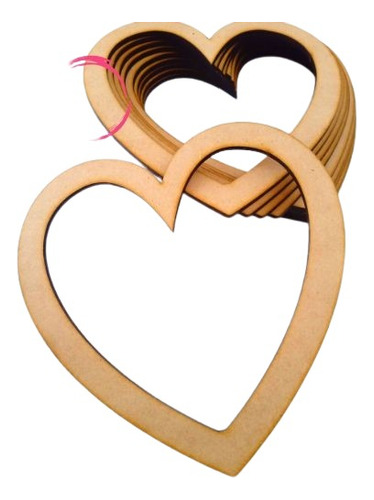 Corazon Calado Atrapasueño Fibrofacil Mdf 6cm X 100 Unidades