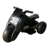 Mini Moto Elétrica 6v Triciclo Futurista Criança Infantil Led Som Usb Preto Brinqway Bw-223 Bivolt