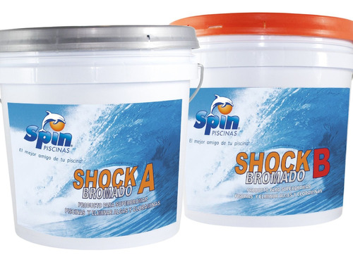 Kit Shock Bromado Spin  A 8 Kg + B 6 Kg Para Alberca Ds