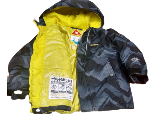 Campera Columbia Omni Heat Imper Niño Capuc No Envio Perfec