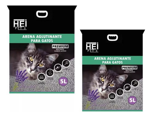 Arena Aglutinante Para Gatos 8kg Easy Con Carbón Activo