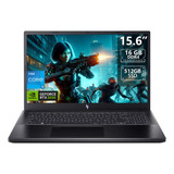 Laptop Gamer Acer: I5, 16gb, 512gb, Rtx2050, W11h. Inglés Color Negro