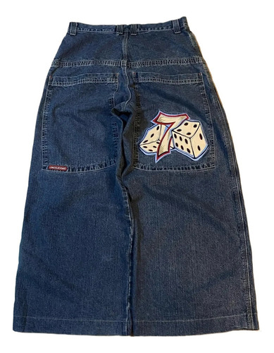 A Baggy Jeans Hip Hop Rock Patrón De Bordado Hombres