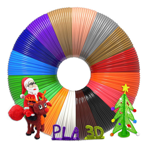 Filamento Lapiz 3d Kit 100 M 20 Col+manual Ideas+envio Caba!