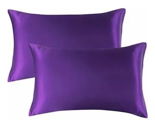 Fundas Para Almohada Bedsure De Saten Tamaño King Purpura