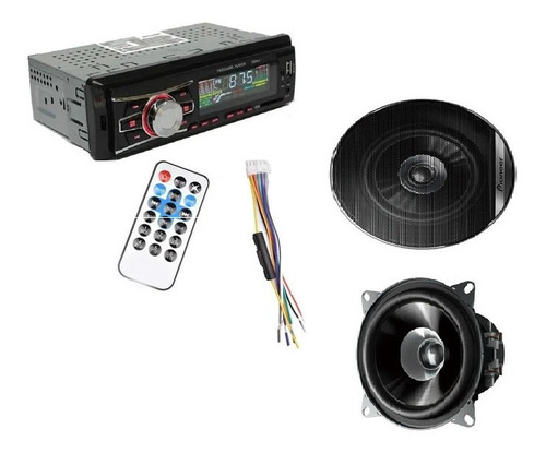 Radio Un-din Microsd Fm 2 Cornetas Kia Frontier