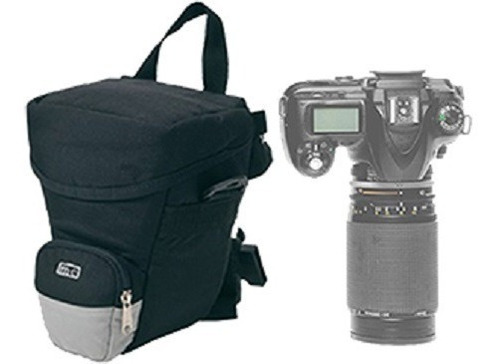 Bolsa Case Para Câmera Com Lente Até 200mm Canon Sony Nikon 