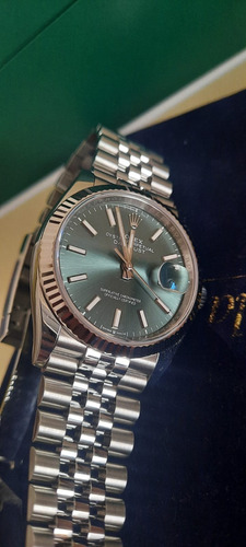 Rolex Datejust 36 Bisel Estriado Oro Jubilee En Garantia 12d