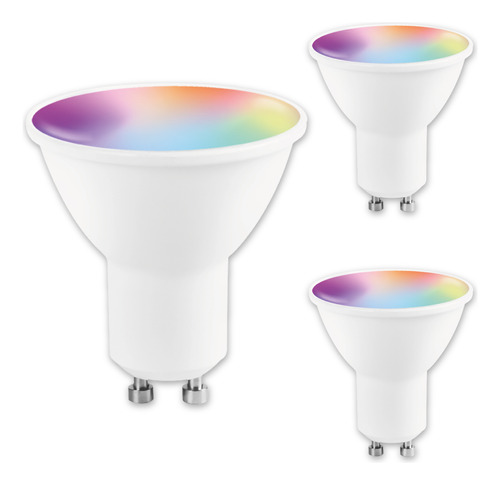 Bombillo Led Inteligente Wifi Google Alexa 5w Gu10 X 3