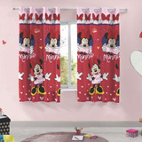 Cortina Para Quarto Infantil 3mx1,80 Minnie