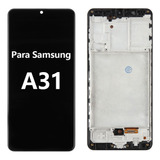 Tela Display Frontal Lcd Com Aro Samsung Galaxy A31 Incell