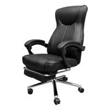 Silla Oficina Escritorio Sillon Gerencial Ejecutivo Premium Color Negro Material Del Tapizado Ecocuero