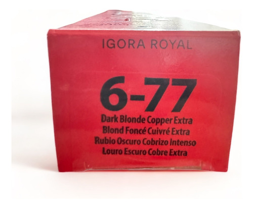 Tinte Igora Royal Tonos Cobrizos 6-77 Y 8-77