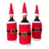 Set X 3 Funda Para Botella De Vino Adorno Navidad 