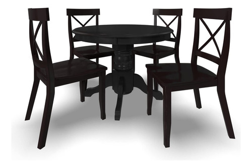 Home Styles - Juego De Comedor Redondo Clásico De 5 Piezas.