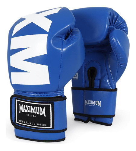 Luva De Boxe E Muay Thai Mxm Blue Tam 16 Oz